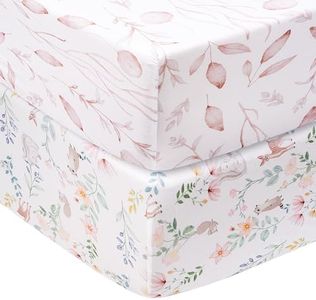 Littogoose Graco Pack and Play Mattress Sheets Fitted, Mini Crib Sheets 2-Pack for Pack 'n Play Mattress, Stretchy Playard Sheets