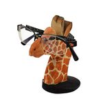 VIPbuy Hand Carved Wood Eyeglasses Spectacle Sunglasses Holder Stand Animal Shaped Home Office Desk Décor Gift (Giraffe)