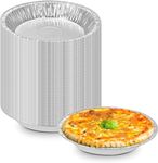 The Baker Celebrations Pack of 50 Aluminum Foil Baking Pans, Tart/Pie Pans, Made in USA, Disposable (6-inch)