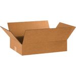 Tape Logic TL18124 Flat Corrugated Boxes, 18" x 12" x 4", Kraft (Pack of 25)