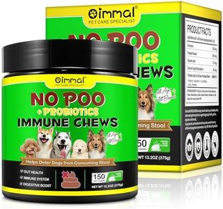 No Poo Probiotics Stool Support Chewables for Dogs Chews Immune Health Supplement Treats, Coprophagia Stool Eating Deterrent, Pack of 150pcs Prevent Dog from Eating Poop