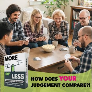 More or Less Card Game – Fun Family Party Game