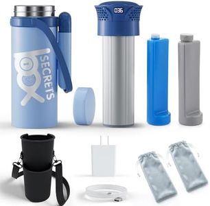 Electric Insulin Cooler for Travel, High Capacity 8-9Pens Medication Fridge, USB Medicine Cooler with Biogel Keeps Dynamic Temp 36-46℉