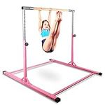 ORIENTOOLS Gymnastics Bar for Kids Indoor Horizontal Bar Height Adjustable 90cm to 150cm Gymnastics Training Equipment for Home Girls Fitness Garden Gym Uneven Bars Sports Dancers