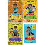 Planet Omar Series 4 Books Collection Set By Zanib Mian (Accidental Trouble Magnet, Unexpected Super Spy, Incredible Rescue Mission, Operation Kind World Book Day)