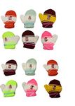 B.S. Das Baby Gloves Winter Warm Lovely Knitted Gloves Kid Mittens_Pack Of 12(Multicolour) (9-12 Month, Multi Pack 12)