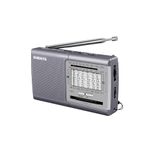XHDATA D219 Portable Radio Retro FM AM SW Radio Battery Operated for Household Outdoor Camping Hiking Pocket Radio Grey