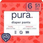 Pura Size 6 Diaper Pants - 3 x 17 D