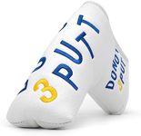 Golf Club Head Covers Funny Mallet Putter Cover with Strong Magnetic Headcovers Fits Most Putters Scotty Cameron, Taylormade, Odyssey, Titleist, Callaway Mallet Putter Headcover (for Blade(3putt))