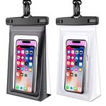 Large Waterproof Phone Pouch Floating,2 Pack Waterproof Bag Case Cellphone Dry Bag for iPhone 14 13 12 Pro Max X XR 8 Plus Up to 7.2" Underwater Phone Protector for Boating Swimming Kayaking Vacation