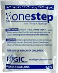 LOGIC INC ONESTEP NO RINSE CLEANSER - 2.5oz Pack One Step Environmentally Friendly Sanitizer No Rinse No Clorine No Film