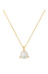 Kate Spade New York Trio Prong Pendant, Cream/Gold