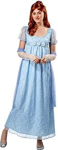 Rubie's Womens Forum Blue Lace Costume Dress, As Shown, Small