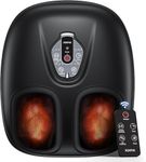 RENPHO Foot Massager with Heat, Fathers Day Dad Gifts for Men, Deep Kneading Electric Shiatsu Foot Massager Machine with Remote Control, 3 Heating Levels & Air Compression, Gifts for Women