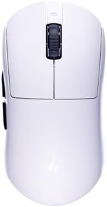 ATK Dragonfly A9 Ultimate+ Wireless Gaming Mouse, PAW3955 Master Sensor, DPI up to 50,000, 55g Lightweight, 8K Polling, 800 Hr Battery Life, All-New Nano Coating, Dual-Mode 2.4G/Wired - White