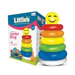 Little's Junior Ring Educational Blocks | Stacking Toys For Kids | 6 Rings Multi-Colour Kids Toys | Colorful Toddler Activity Toys | Baby Toys | Motor And Reasoning Skills, Set Of 1