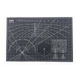 Levin Creations Self Healing Black A3 Cutting Mat 12 Inches by 18 inches 3 Layer Quality PVC Construction Dual Sided, Imperial and Metric Grid Lines Perfect for Cutting, Sewing, and Crafts