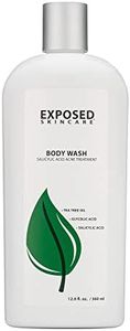Exposed Skin Care Back and Body Acne Wash – Exfoliating Wash to Clean and Smooth your Body with Tea Tree Oil & Salicylic Acid, 12 fl oz