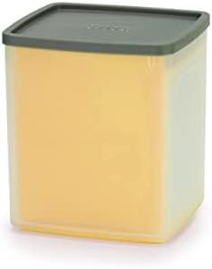 Joseph Joseph Duo Box Grater with Container, Kitchen Cheese Grater with Coarse and Fine Blades, Light Yellow