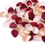 Dloapesy Rose Petals for Wedding Decorations, Blush Pink Flower Petals for Centerpieces Reception Tables Rustic Decor Flower Girl Scatter for Aisle Runner,Bridal Shower (Burgundy Maroon)