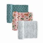 Little Unicorn – Vintage Floral Set Muslin Swaddle Set | Set of 3 | 100% Cotton | Super Soft | Newborns and Infants | Large 47” x 47” | Machine Washable