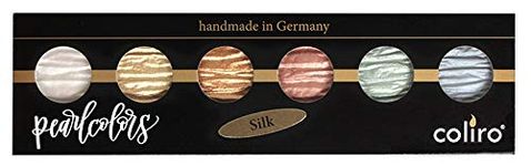Coliro Artist Mica Pearl Watercolor Paint M750 Silk (6 Color Set) by Finetec GmbH