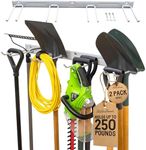 StoreYourBoard BLAT Garage Garden Tool Organizer Wall Mount, Garage Organization and Storage, Shovel & Rake Hangers Yard Tool Rack, Industrial Steel Holds 250 Pounds