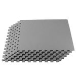 We Sell Mats Light Gray 16 Square Ft (4 Tiles + Borders) Foam Interlocking Floor Square Tiles
