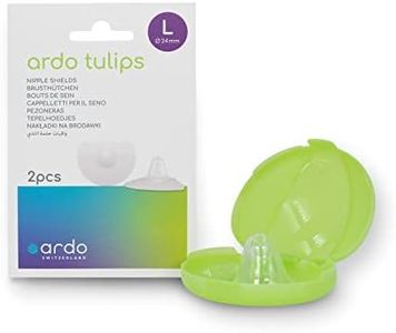 Ardo Tulips Nipple Shields Large - Soft Silicone Very Delicate - Free from BPA - for Painful Nipples - Helps You to Continue Breastfeeding
