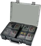 ALCYON 1600+ Baseball Card Storage Box, Sports Cards Holder Organizer Hard Plastic Display Case Compatible with Baseball/Football/for MTG/for PM for Collector (Bag Only)-Grey