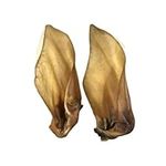 Natural Cow Ears - Hairy & Plain - Pack of 8 - Natural - Healthy - Long Lasting - All Dog Sizes-Grain Free-Hypoallergenic -Low Fat