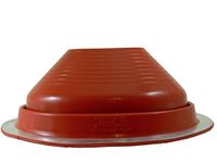 DekTite DF203RE 1/4-inch to 5-inch Round Silicone Red Roof Boot (1-Pack)