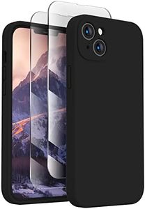 FireNova Designed for iPhone 14 Case, Silicone Upgraded [Camera Protection] Phone Case, Soft Anti-Scratch Microfiber Lining Inside, 6.1 inch, Black