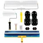 Self-levelling Cement Tool Kit, Self Leveling Concrete Tools Epoxy Roller Floor Tool Kit with Spike Shoes (28mm Needle Length)