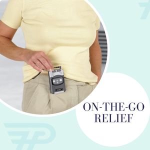 Performance Health Dual Channel TENS Machine – Portable EMS Pain Relief Device with Electrodes