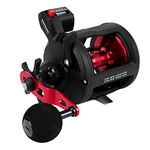 KastKing ReKon Line Counter Trolling Fishing Reel, Round Baitcasting Reels, Left Handed, Size 30