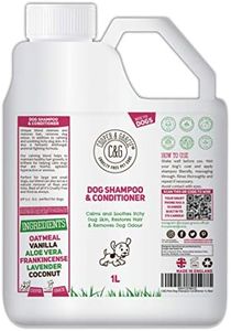 Dog Shampoo & Conditioner 1L - Grooming for Sensitive Skin, Itchy Skin, Smelly Dogs - Anti-Itch, Anti-Bacterial & Anti-Fungal Formula - Soothes & Restores Coat