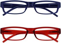 The Reading Glasses Company Dark Blue Red Lightweight Readers Value 2 Pack Mens Womens RR32-3Z +1.50