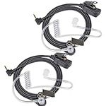 Radio Earpiece Headset for Motorola Talkabout T800 T600 T460, Walkie Talkie Earpiece with Mic and Clear Acoustic Coil Tube Compatible with Talkabout T200 T400 T500 T465 T260, Pack of 2