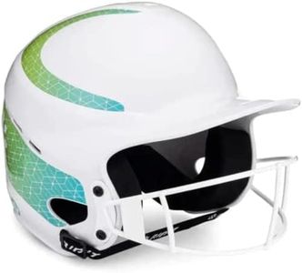 RIP-IT | Vision Classic 2.0 Softball Batting Helmet | Lime Ombre Pinstripe | Lightweight Women's Sport Equipment