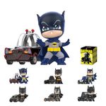 POP MART DC Batman 85th Anniversary Series Figures Blind Box, DC Batman Blind Box Figures, Random Design Action Figures Collectible Toys Home Decorations, Holiday Birthday Gifts,Single Box