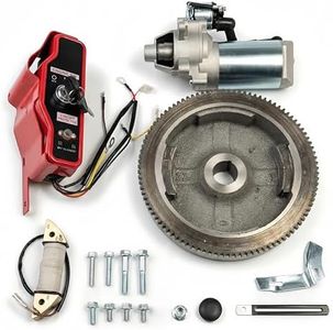 FDJ Electric Start Kit for Honda GX390 GX340 11HP 13HP - Flywheel Starter Motor with Key Switch, Coil Ignition, Fan Cover