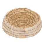 Rabbit Digging Toy Grass Mat Bed Rabbit Digging Natural Woven Straw Mat Bedding Small Pet Cage Chewing Toy for Chinchilla Ferret Bedding Bunny