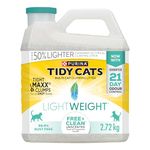 Tidy Cats Free & Clean Cat Litter, LightWeight Unscented Multi-Cat - 2.72 kg Jug