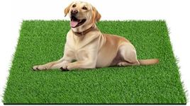 LOOBANI 39.3in x 31.5in Grass Pad for Dogs Potty Training Strong Absorbency Artificial Grass Pee Pad for Dogs Turf Fake Grass Potty Easy to Clean Indoor Outdoor
