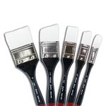 Angelus Professional Large Paint Brushes Set, Artist Paint Brushes for Acrylic Painting, Oil Paint, Canvas, Murals, Sneakers, Crafts, (Set of 5)