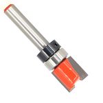 Akylin Pattern Flush Trim Router Bit 1/4 Inch Shank - Cut Dia 1/2", Cutting Length 1/2" , Pattern/Template Router Bit, Flush Cut Router Bit for Woodworking Trimming