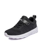 DREAM PAIRS Boys Girls Running Walking Tennis Shoes Casual Athletic Sneakers,KD18001K,Black,6 M US