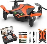 ATTOP Mini Drone with Camera, FPV Drone for Kids, RC Quadcopter with App FPV Video, Voice Control, Altitude Hold, Headless Mode, Trajectory Flight, Foldable Design, Ideal Drone for Kids