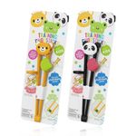 Kids Training Chopsticks, 2 PCS Right Learning Chopsticks, Reusable Chopstick Helper, for Children Toddler Beginners Right or Left Handed, Snack Chopsticks, Tweezer Tongs Food Clips